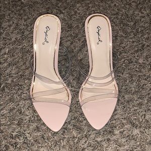 Clear Nude High Heels